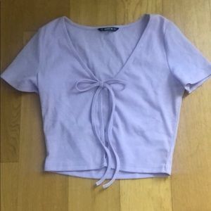 Front self tie cardigan